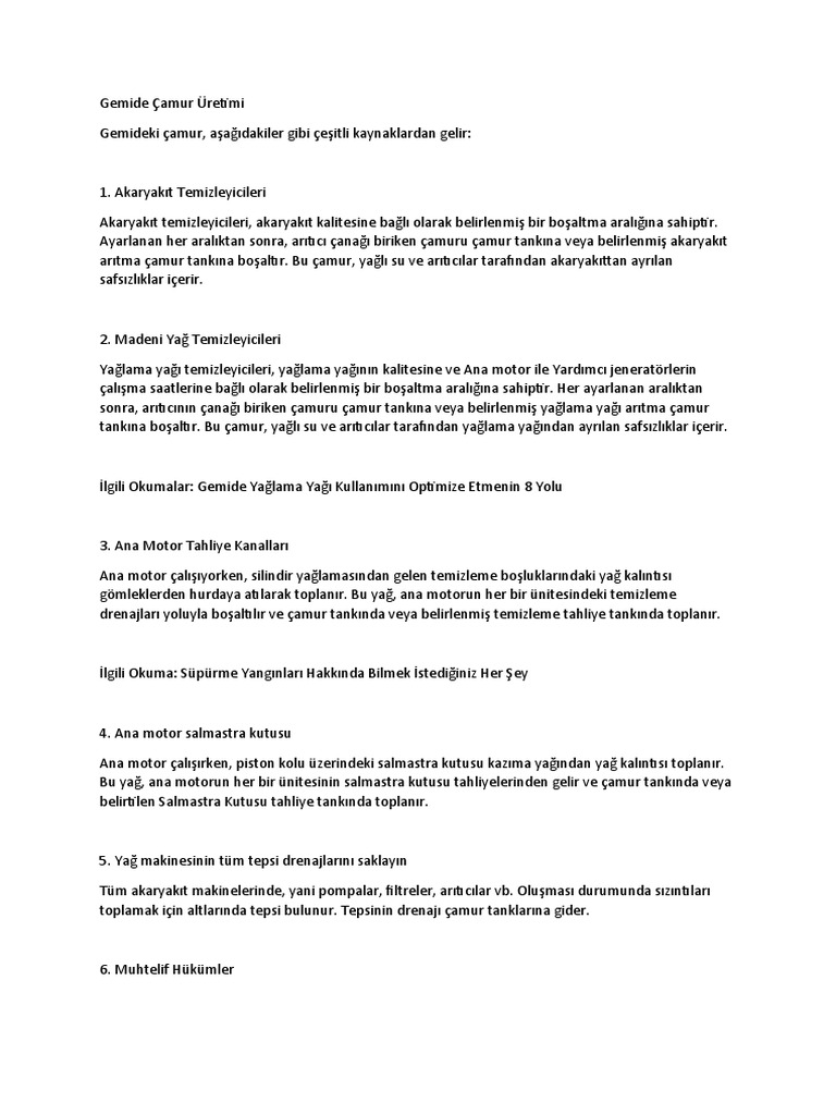 Sludge and Bilge Management | PDF