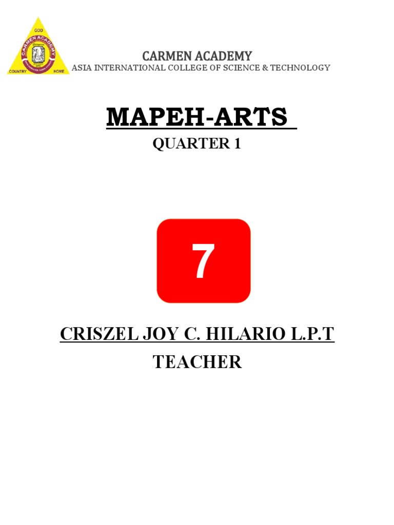 G-7 Mapeh - Arts Module | PDF | Weaving | Textiles