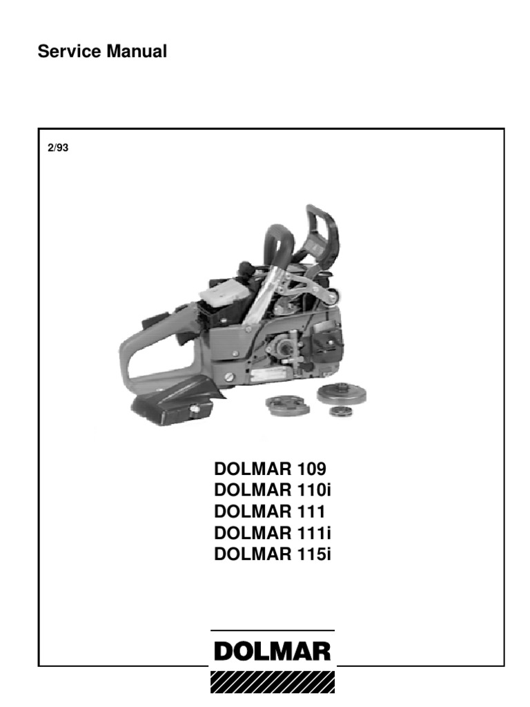 service manual 109-110-111-115 | Piston | Carburetor