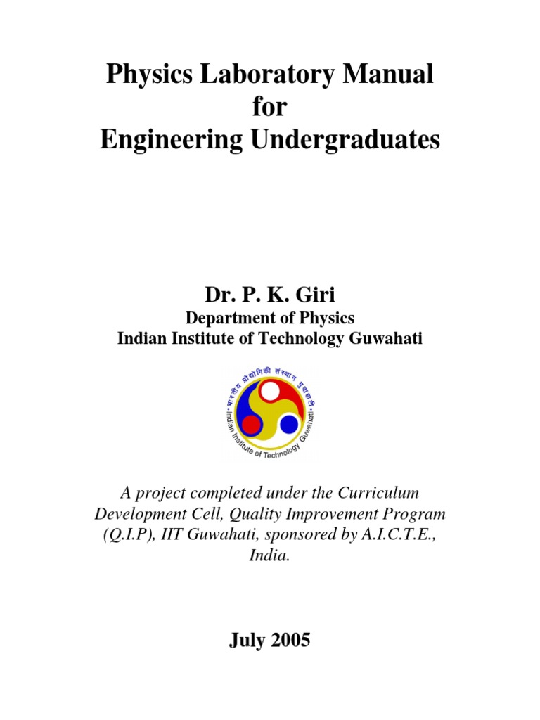 Physics Laboratory Manual For Engineerin PDF Normal Mode Oscillation