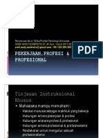 Pekerjaan, Profesi - Profesional