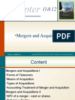 Chapter 11 and 12 Merger and Acquisition
