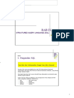 Bab 9 Session 1 - Structured Query Language (SQL)