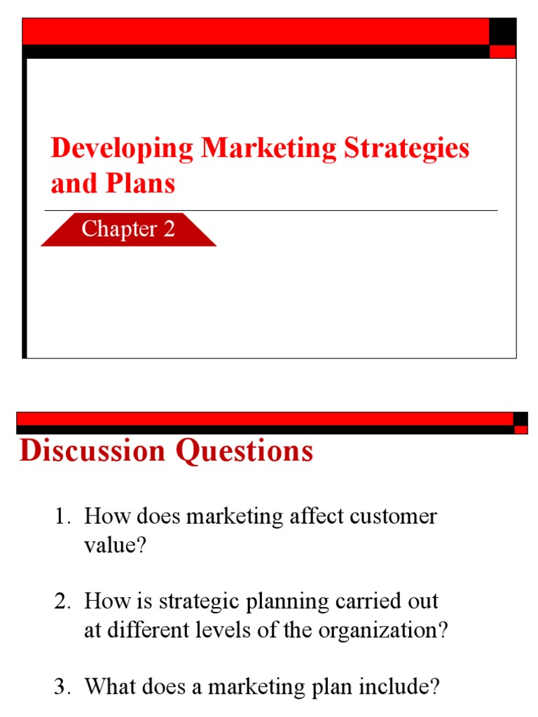 Chapter 2 Developing Marketing Strategies and Plans | PDF | Marketing ...