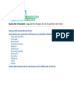 Guía de Oración Siguiente Etapa en El Acuerdo de París SPANISH