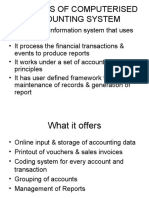 Features of Computerised Accounting System