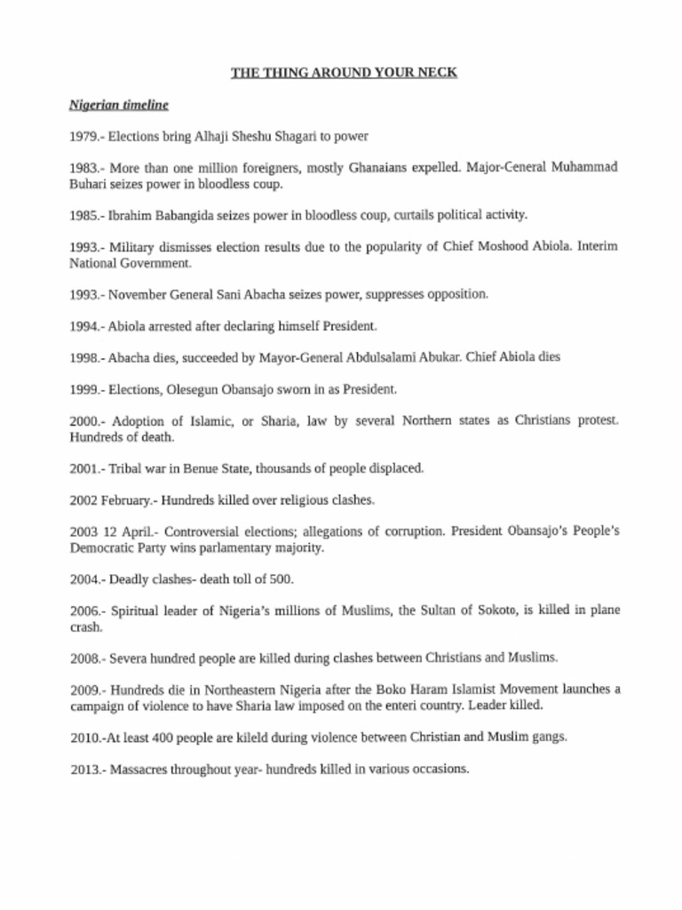 The Thing Around Your Neck PDF