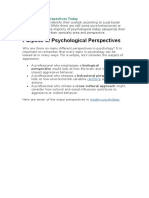 Psychological Perspectives Today