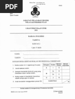 Percubaan UPSR 2011 - Bahasa Inggeris ( Kuala Lumpur ) Kertas 2