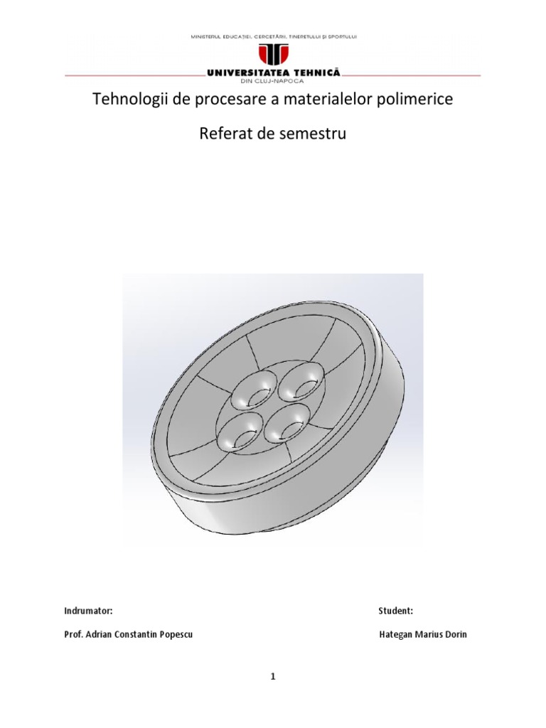Tehnologii de Procesare A Materialelor Polimerice | PDF