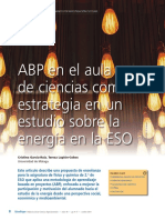 Abp en El Aula de Ciencias Como Estrategia en Un Estudio Sobre La Energia en La Eso Al09895888