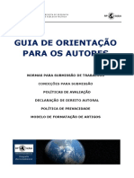 Guia de orientação para submissão de trabalhos na Revista Ambientes