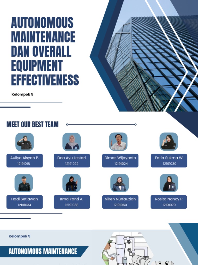 Kelompok 5 Autonomous Maintenance Dan Overall Equipment Efficiency Pdf