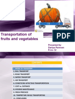Changes in The Transporation of Fruits and Vegetables