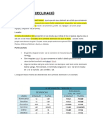 La Primera Declinació