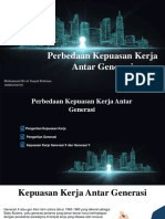 Bagi Perbedaan Kepuasan Kerja Antar Generasi - M.rival