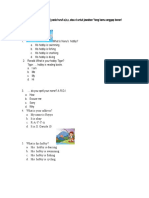 Latihan Soal B.Inggris Kls 5 Pas