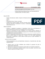 Proyecto de Fortalecimiento Institucional - Informe