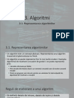 Reprezentarea Algoritmilor