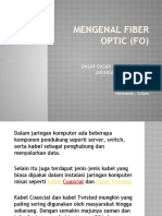 Mengenal Fiber Optic (FO)