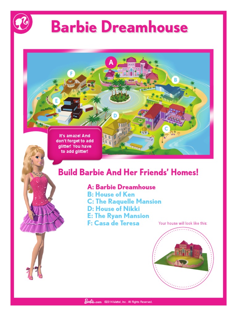 BarbieDreamhouse Printable 2 Tcm718 114857 | PDF | Dolls | Dummies And ...