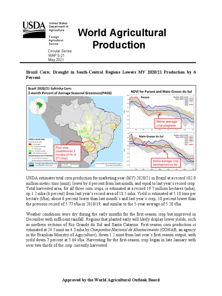 World Agricultural Production PDF Wheat Agriculture