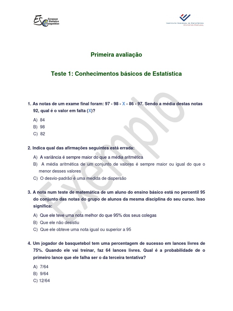 Teste 1 | PDF
