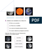 Sociales 1 Primaria Sol Luna y Tierra