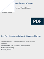 Acute and Chronic Diseases of Larynx - 1 - 1