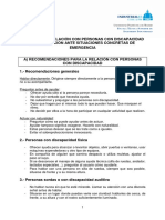 Guia de Actuación en Emergencias Con Personas Con Discapacidad