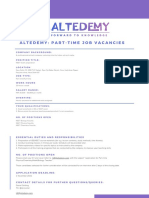 Altedemy: Part-Time Job Vacancies: Company Background