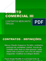 DIREITO COMERCIAL III - Contratos Mercantis Tipicos 29.05.08