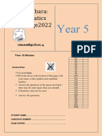 Year 5 2022 Paper