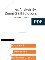 Exercise# 3.1 Q# 21 To 30 Complex Analysis by Denni G Zill Solutions