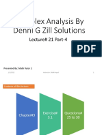 Exercise#3.1 Q#25 To 30 Complex Analysis by Denni G Zill Solutions