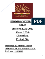 KV2 Class 12th-A Chemistry Project File 2022-23