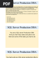 SQL Server Production DBA