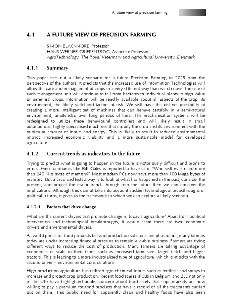 Future of Precision Farming 2025 | PDF | Tractor | Agriculture