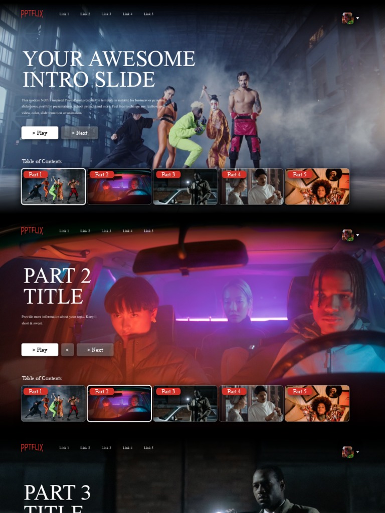 Netflix Inspired Presentation Template | PDF | Electronic Publishing ...