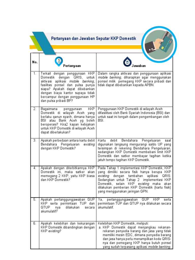 Panduan KKP Domestik untuk Satker | PDF