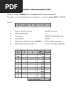 SU Blind Plate Thickness