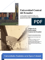 Historia de La Universidad Central Del Ecuador 7.1