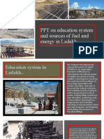 Education System and Sources of Fuel and Energy in Ladakh Research