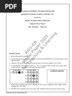 Computer-Science-Model-Paper-XI - (Paper I)