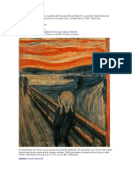 El Grito Es El Título de Cuatro Cuadros Del Noruego Edvard Munch