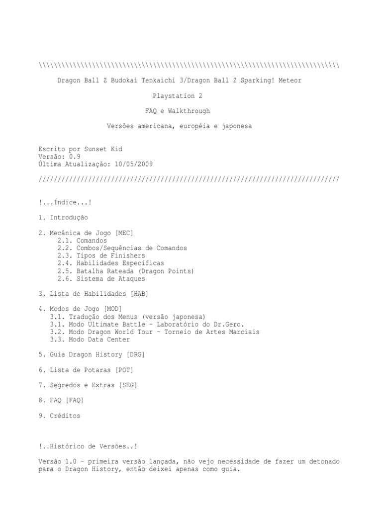 DBZ Budokai Tenkaichi 3 Port, PDF, Dragon Ball