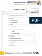 Indice: Guía de Aplicación de La Producción Técnica