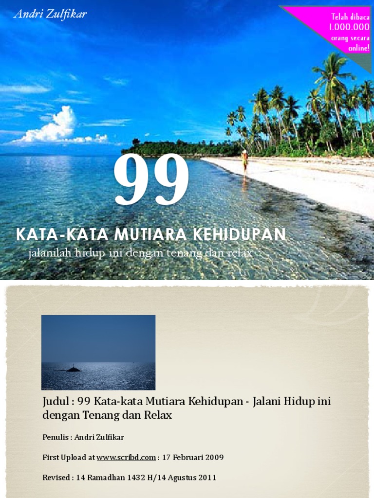 99 KATA KATA MUTIARA KEHIDUPAN