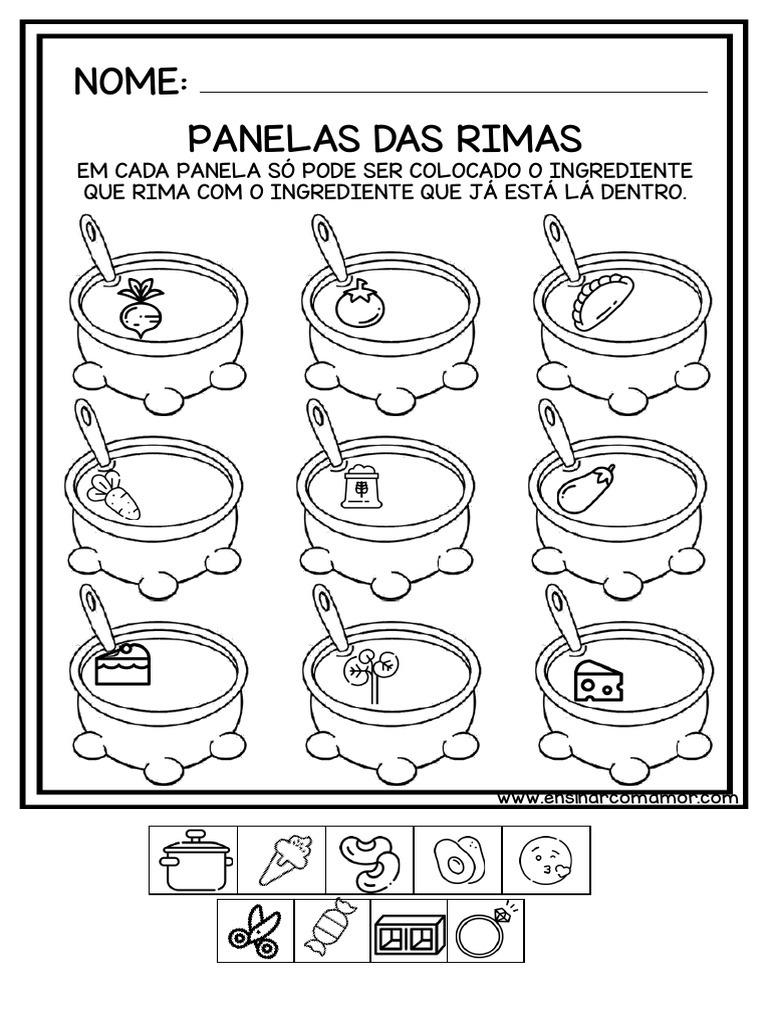 Jogo das Rimas com Panelas | PDF | Autoajuda