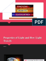 Properties of Light and How Light Travels